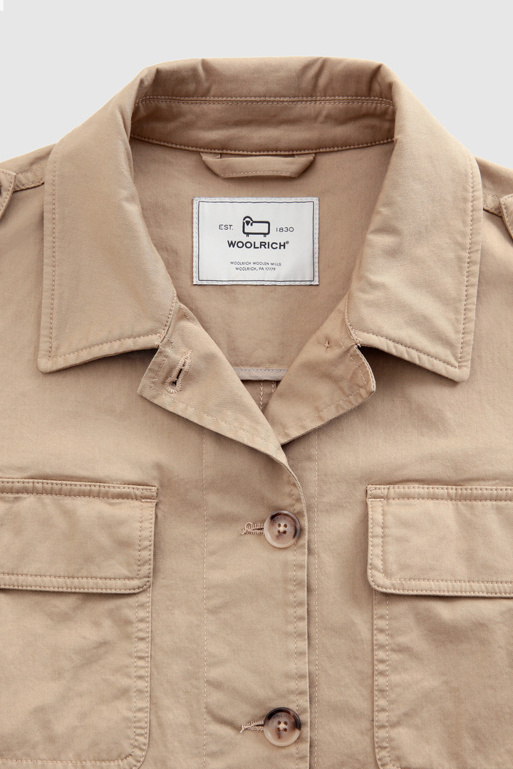 Overshirt aus Stretch-Baumwolle Beige photo 5 | Woolrich