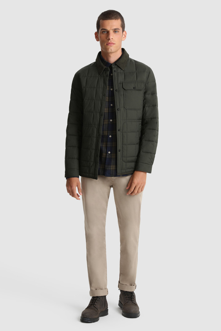 Wattiertes Overshirt Hunt aus Stretch-Stoff