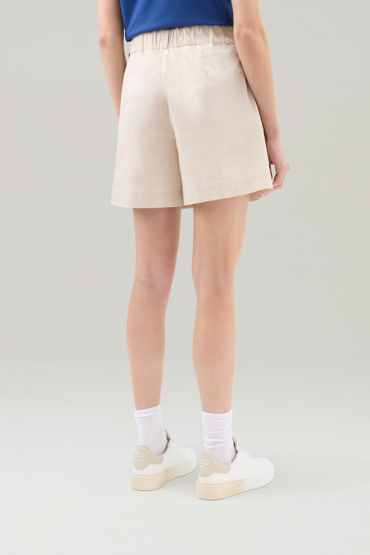 Pure Cotton Poplin Shorts Beige photo 3 | Woolrich