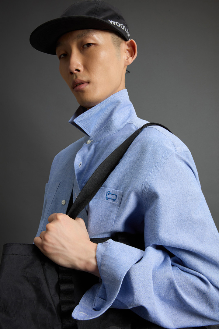 Pure Cotton Oxford Shirt by Todd Snyder Blue photo 4 | Woolrich