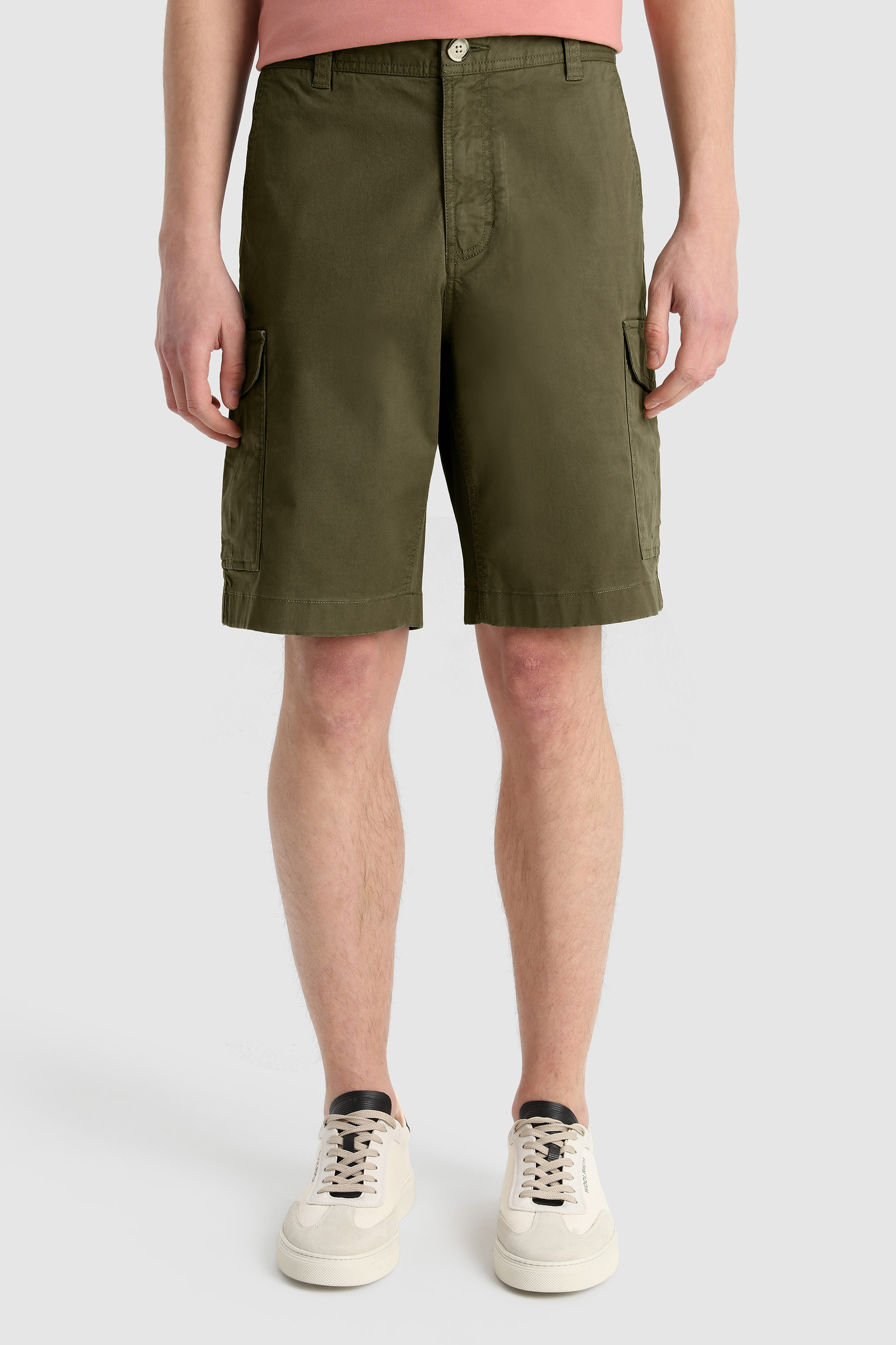Short cargo teint en pièce vert | Woolrich