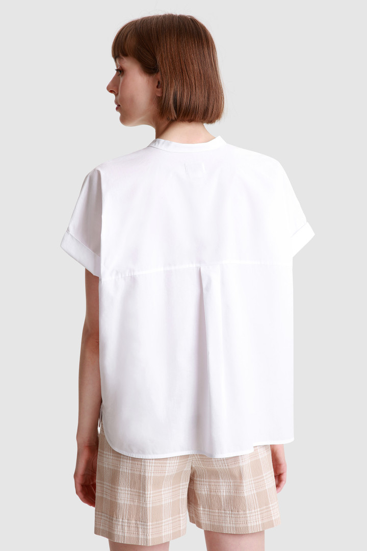 Cotton Poplin Shirt White photo 3 | Woolrich