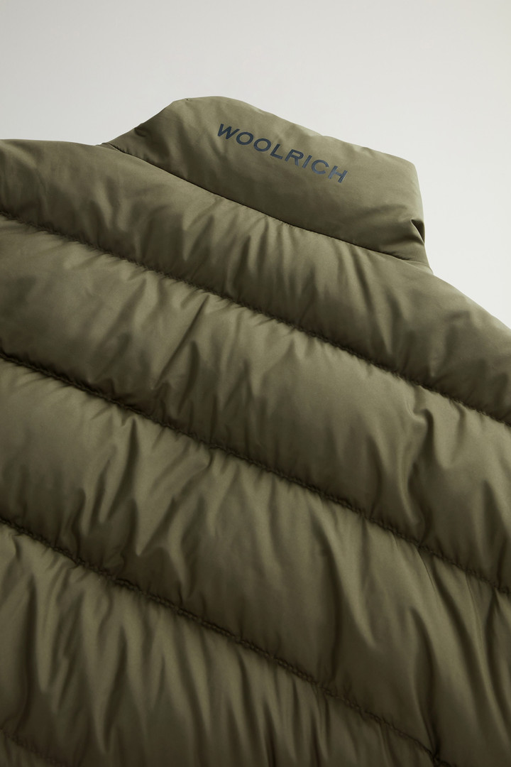 Lightweight Down Jacket in Microfiber Green photo 8 | Woolrich