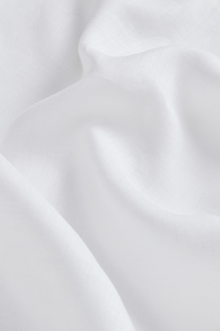 Garment-Dyed Pure Linen Shirt White photo 9 | Woolrich