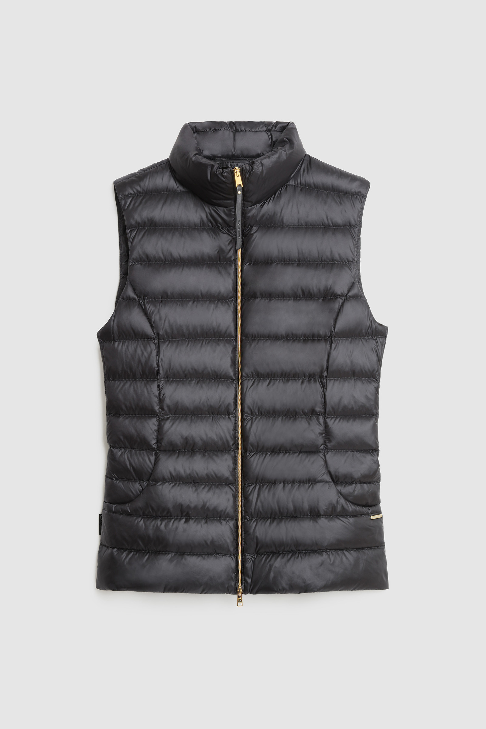 Abbie quilted Vest in glossy nylon