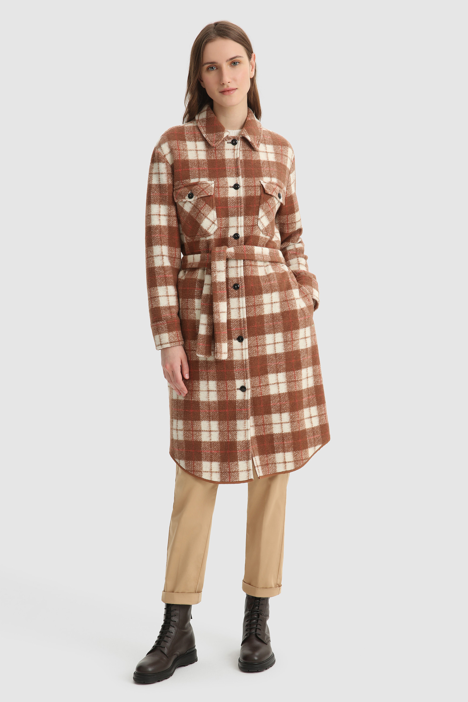 overshirt with belt