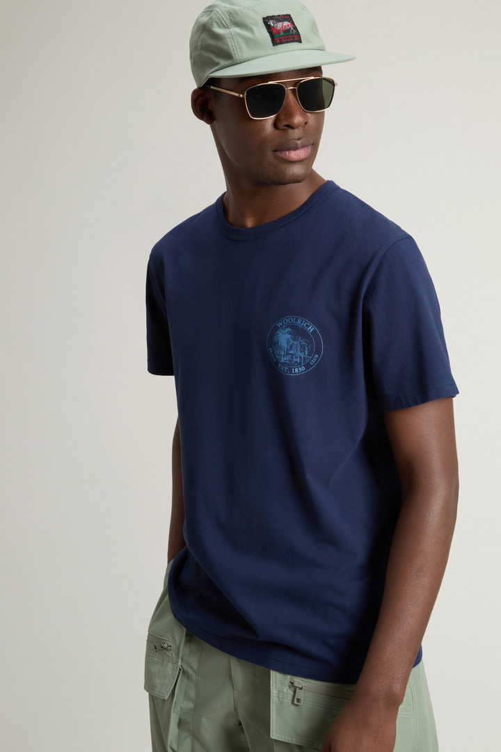 T-shirt in puro cotone Blu photo 4 | Woolrich