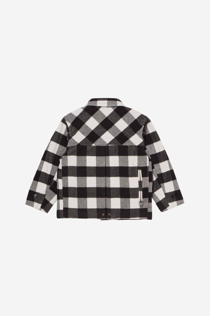 WOOL CHECK CRUISER JACKET Noir photo 6 | Woolrich