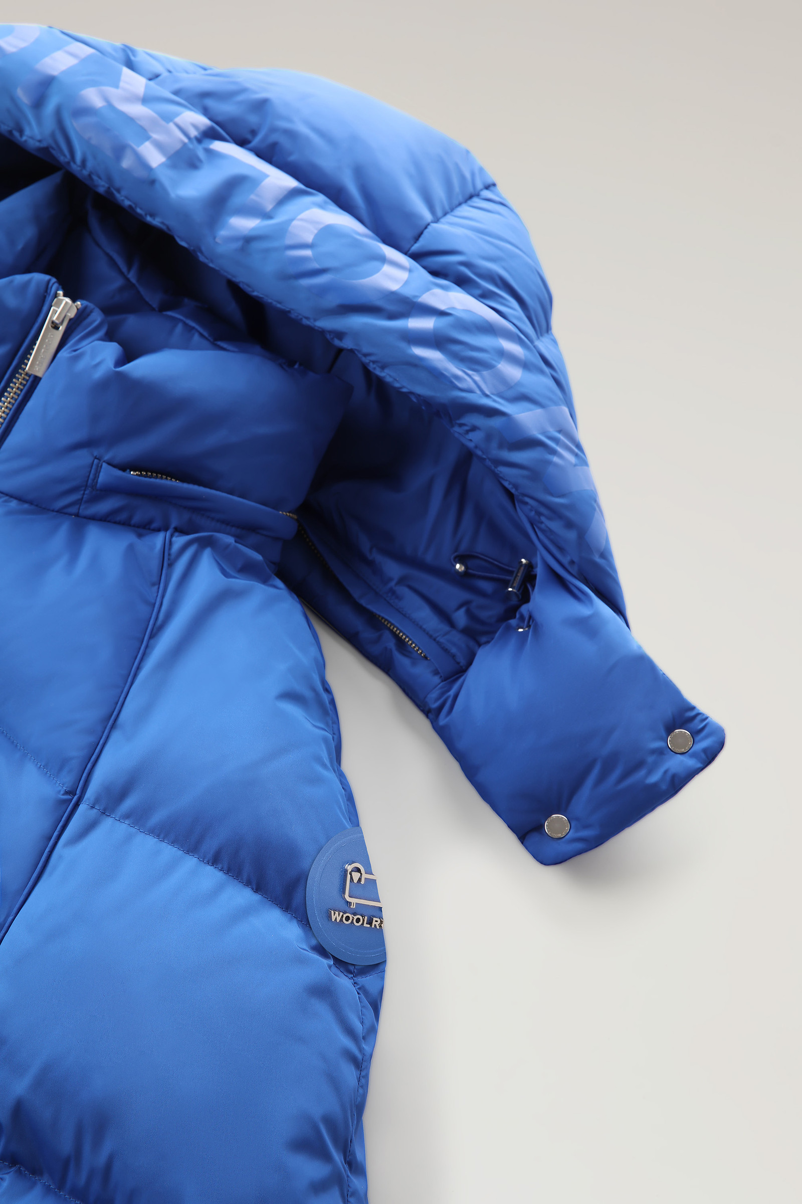 Piumino Alsea corto con cappuccio staccabile Blu photo 7 | Woolrich