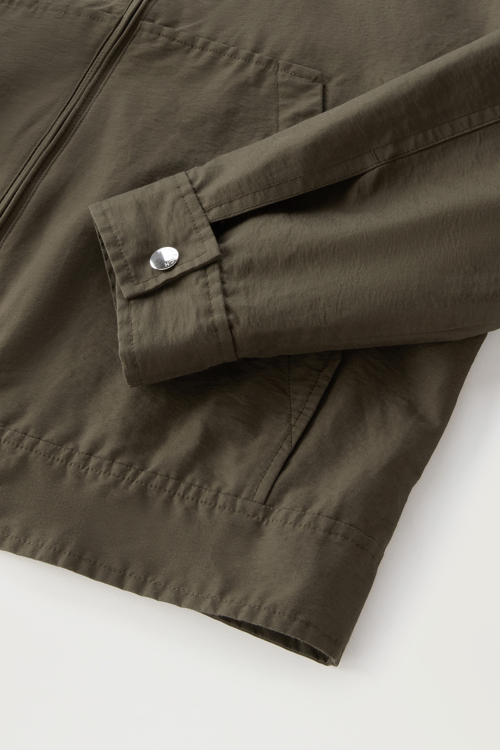 Lobster Jacket in Light Eco Ramar with Hood Green photo 9 | Woolrich