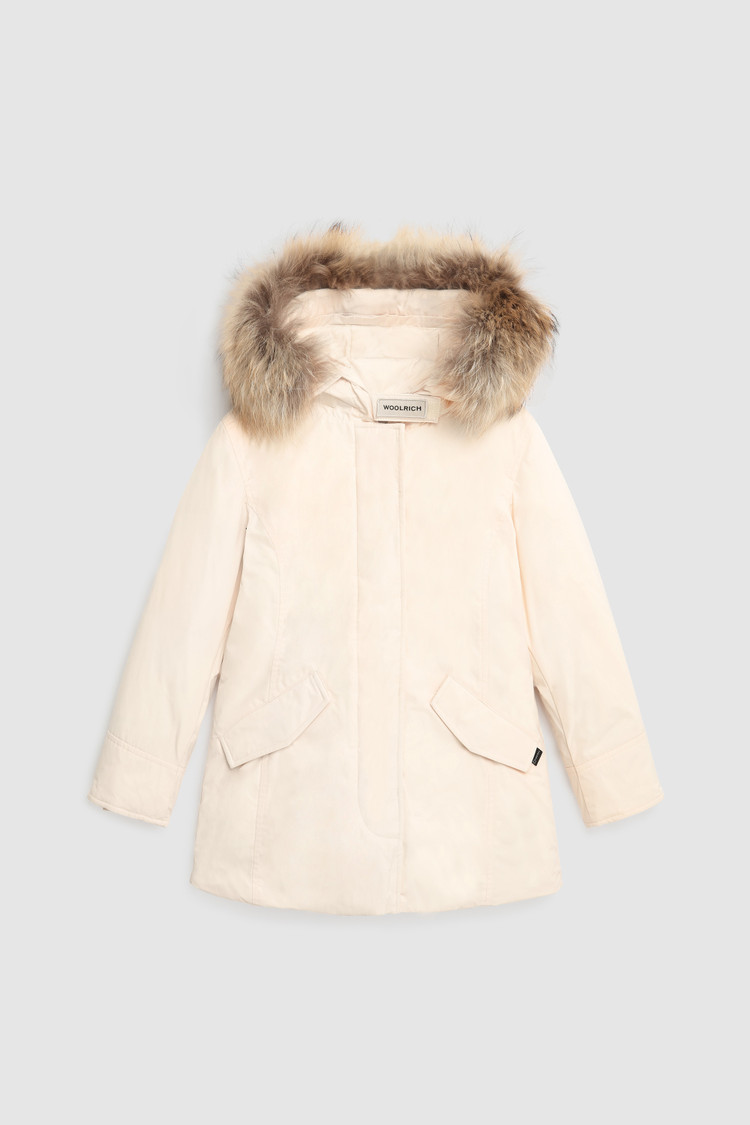 Girl's Luxury Arctic Parka with removable raccoon fur