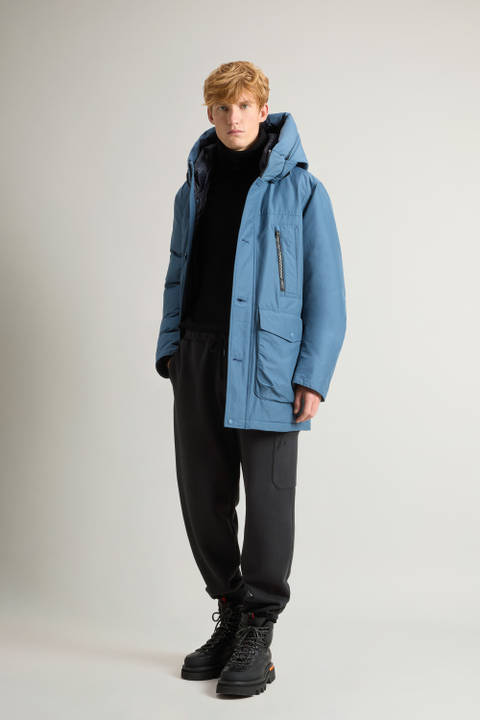 Arctic Parka Evolution in Ramar Cloth Blue | Woolrich