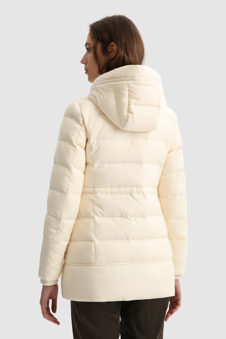 Luxury Parka in Italian virgin wool and silk