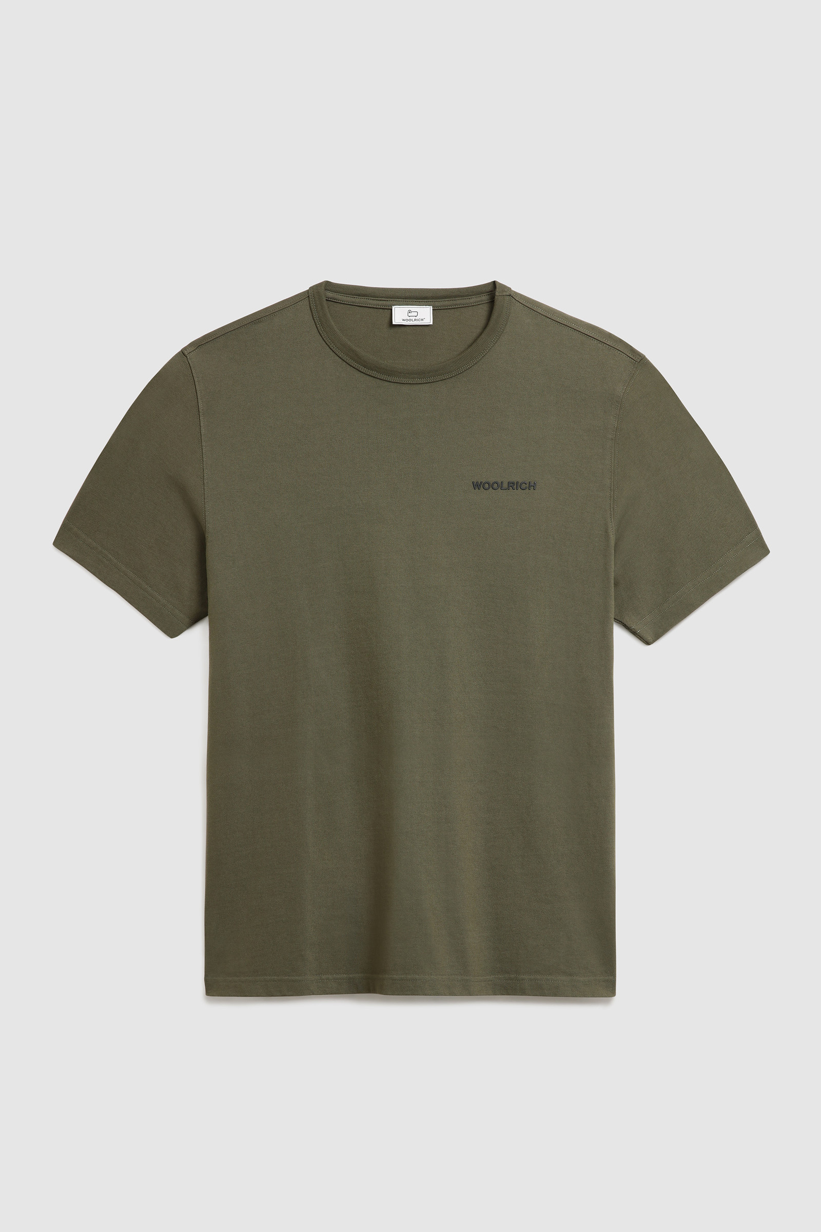 T-Shirt with Back Print Green photo 4 | Woolrich