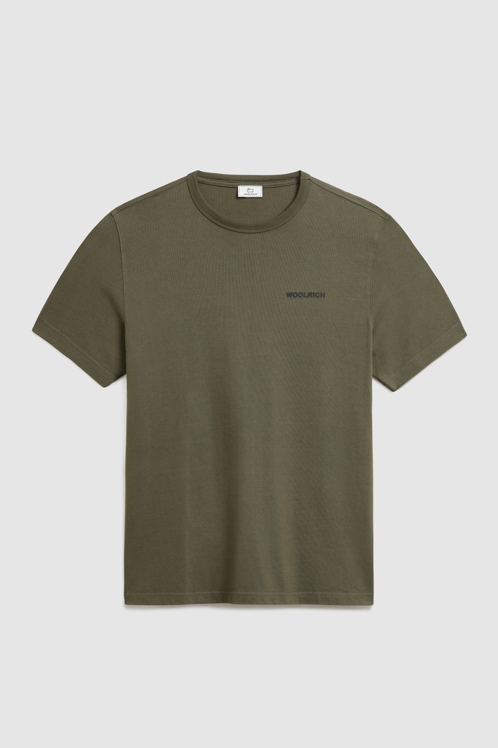 T-Shirt with Back Print Green photo 4 | Woolrich