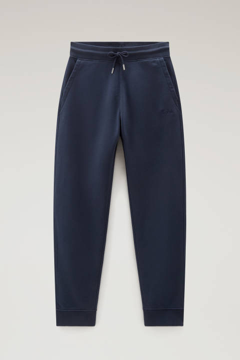 Sweatpants in Brushed Cotton Fleece Blue photo 2 | Woolrich