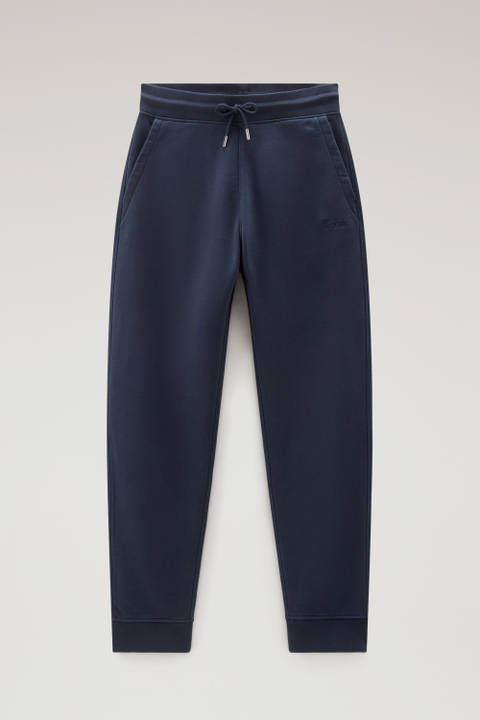 Pantalon de sport en coton molletonné mélangé Bleu photo 2 | Woolrich