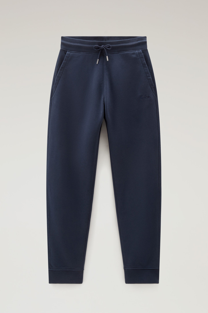 Sweatpants in Brushed Cotton Fleece Blue photo 4 | Woolrich