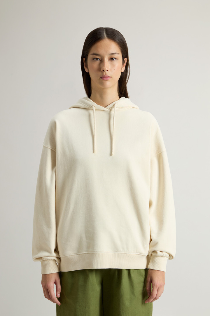 Pure Cotton Hoodie with Embroidered Logo White photo 1 | Woolrich