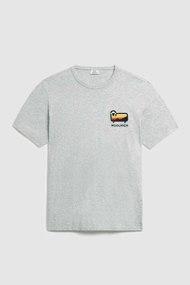 T-shirt with multicolor Sheep logo Grey photo 4 | Woolrich