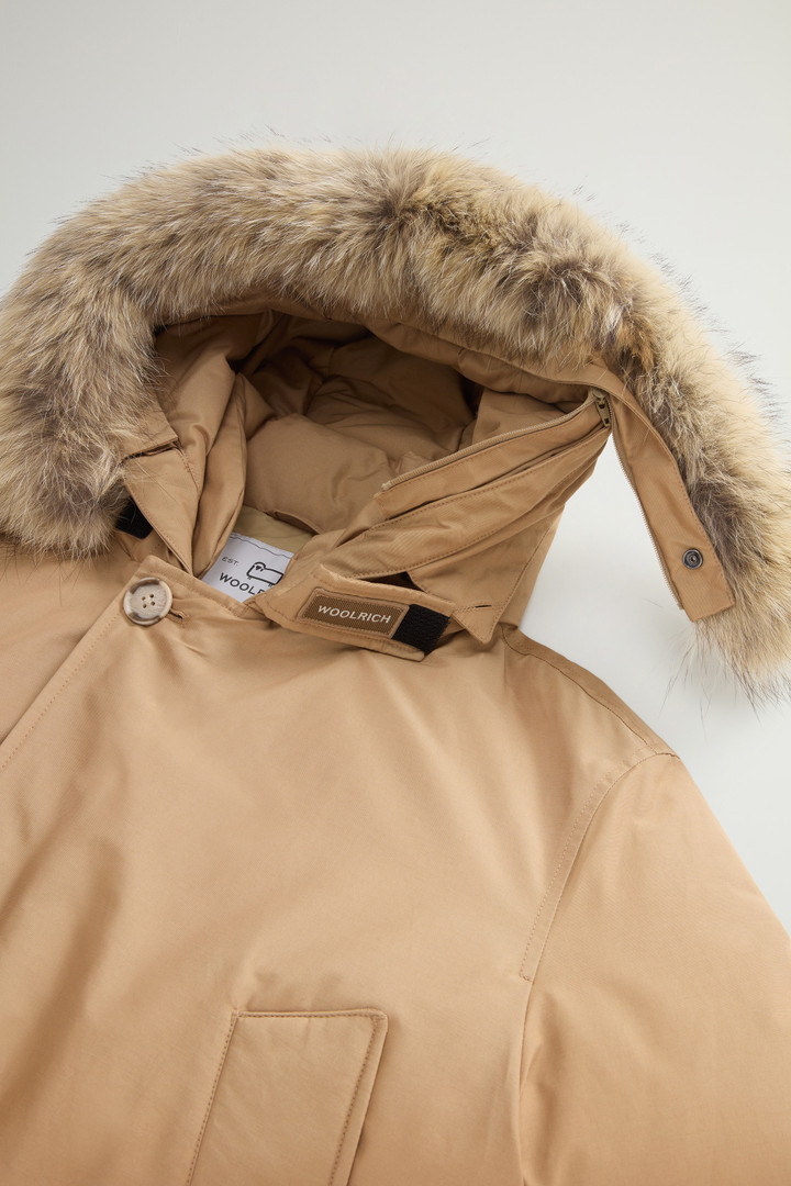 Arctic Anorak in Ramar Cloth with Detachable Fur Beige photo 8 | Woolrich