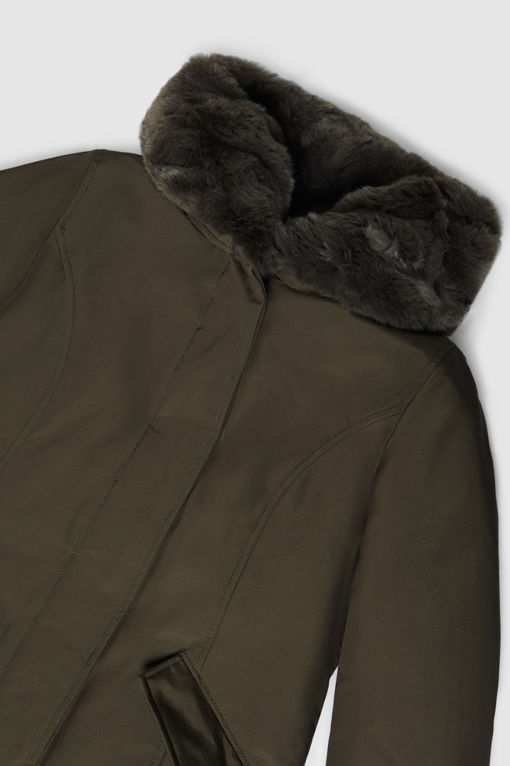 Beaker Parka with faux fur