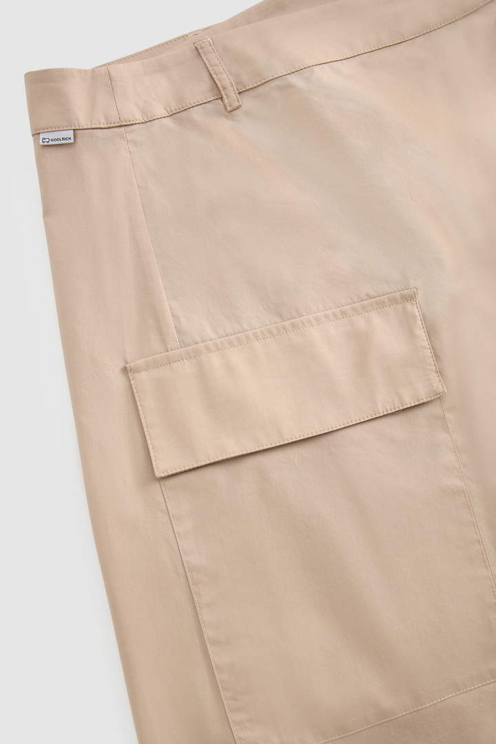 Jupe portefeuille en popeline de coton beige photo 6 | Woolrich