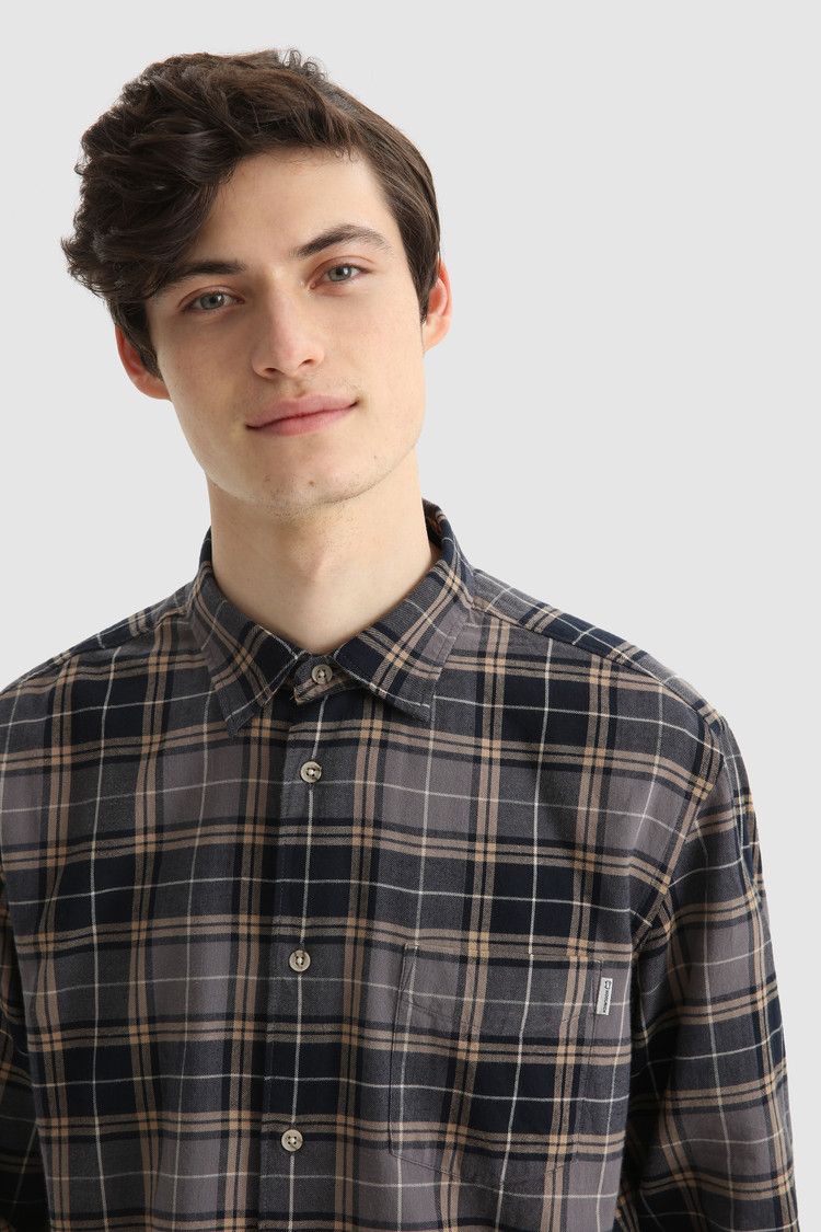 Chemise Traditional en flanelle de coton madras