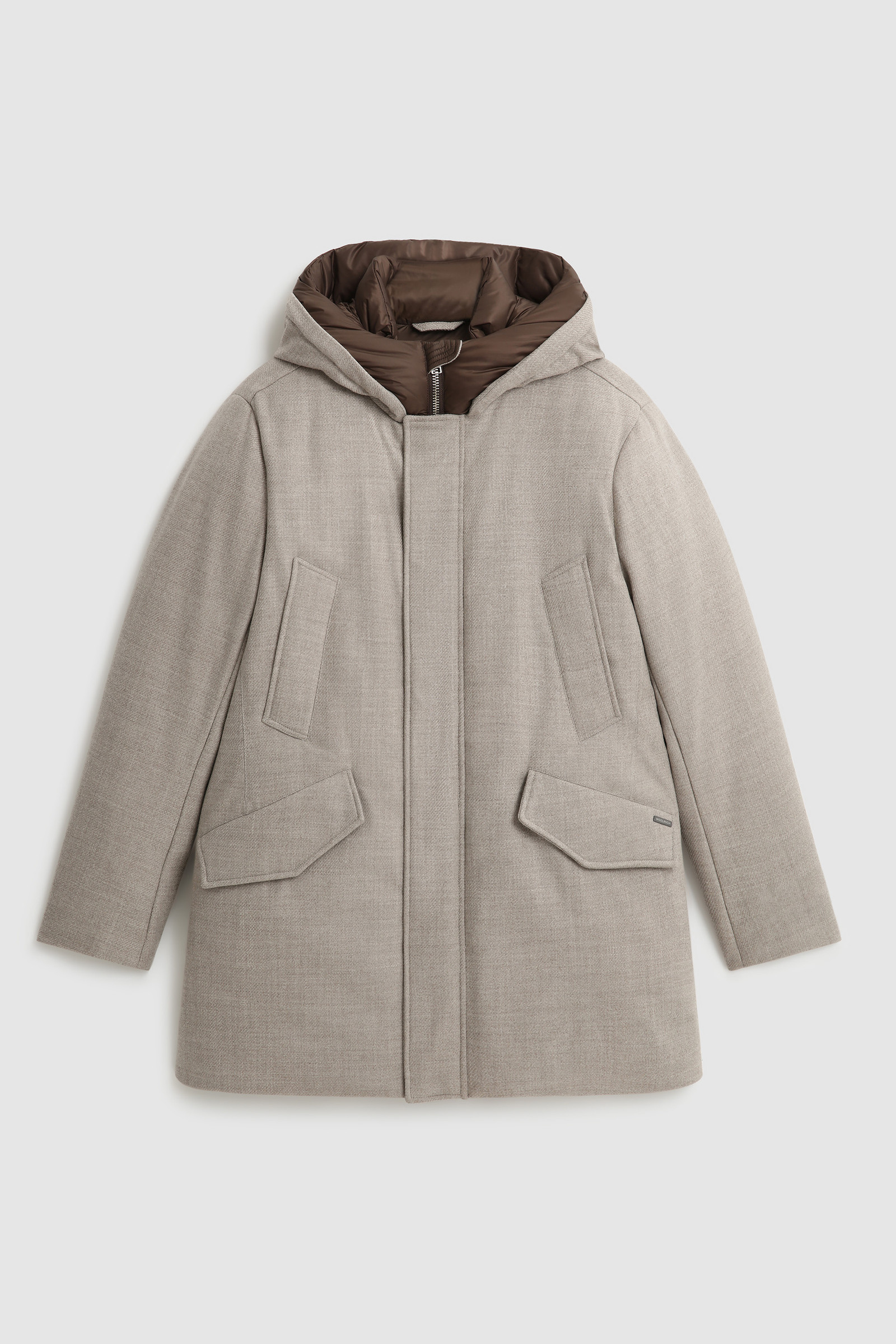 Luxe Polar Parka van Italiaanse ecologische wol geraft met een Loro Piana-stof Grey photo 7 | Woolrich