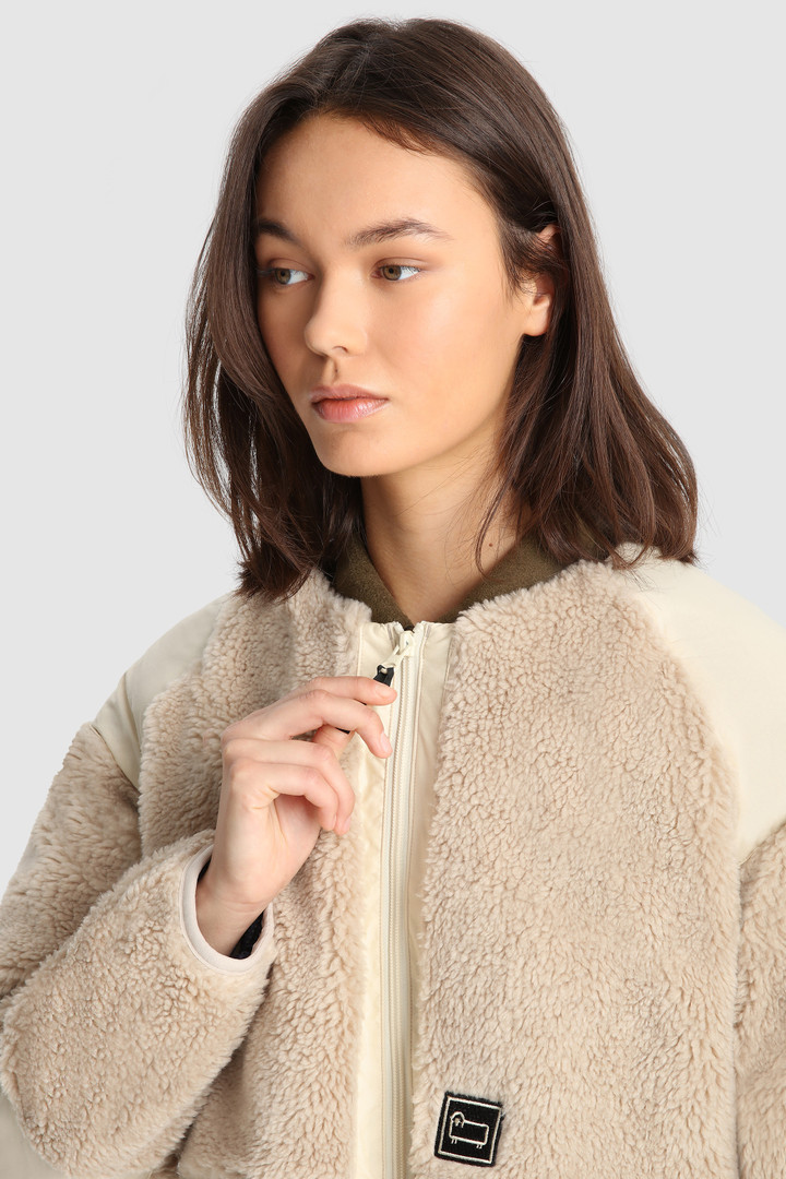 Terra pile fleece long jacket