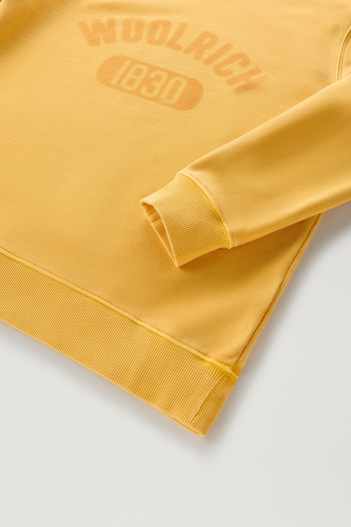 1830 Crewneck Sweatshirt in Pure Cotton Yellow photo 7 | Woolrich