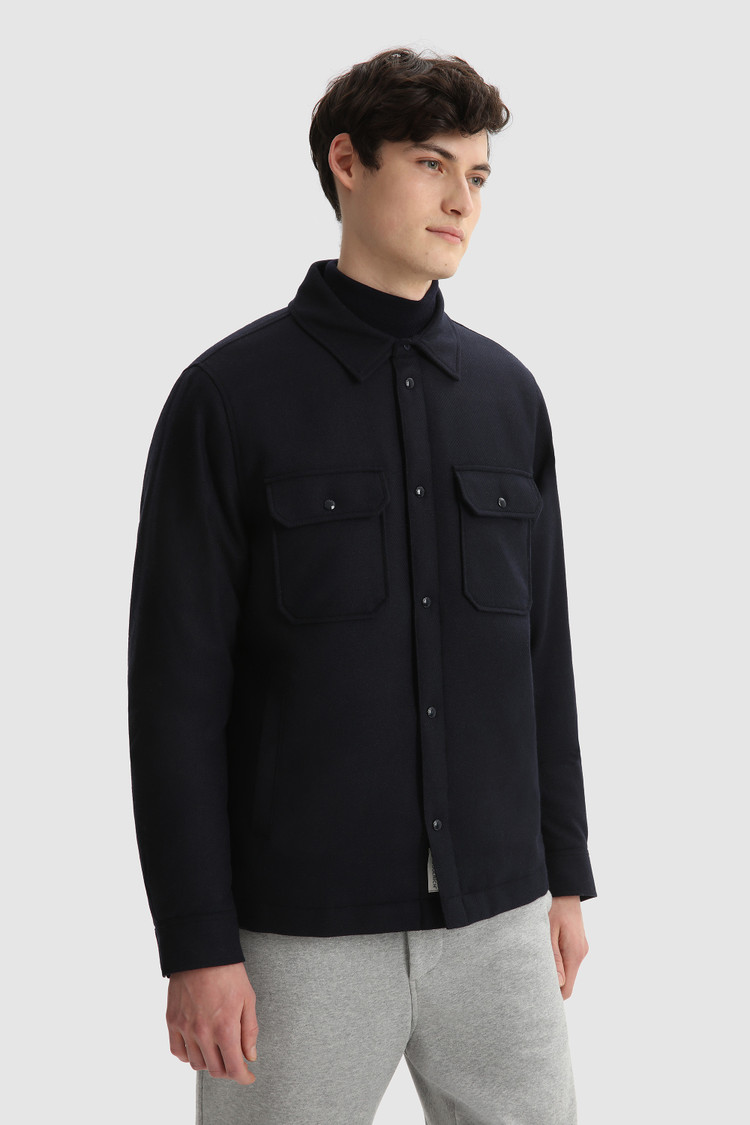 Chemise matelassée Alaskan en laine italienne recyclée