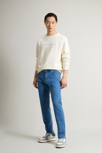 Broek van elastisch denim Blauw | Woolrich