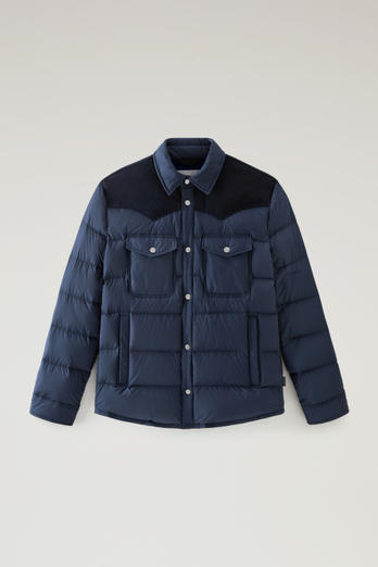 Western Padded Overshirt Blue | Woolrich