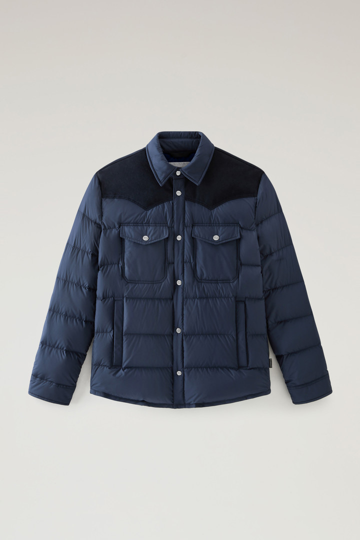 Western Padded Overshirt Blue photo 1 | Woolrich