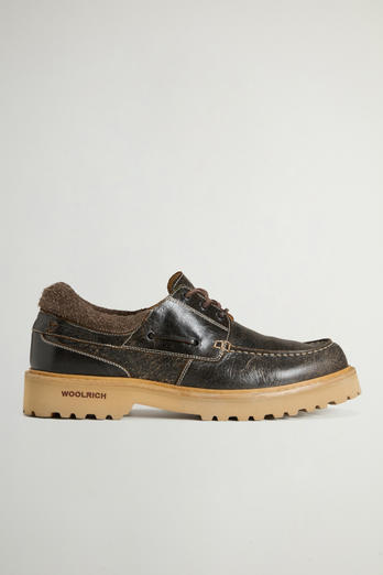 Rock Loafers in Suede and Nubuck Black | Woolrich