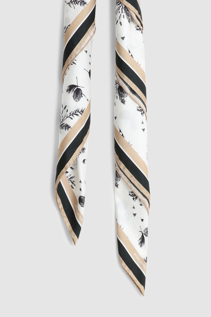 Printed Silk Scarf White photo 2 | Woolrich