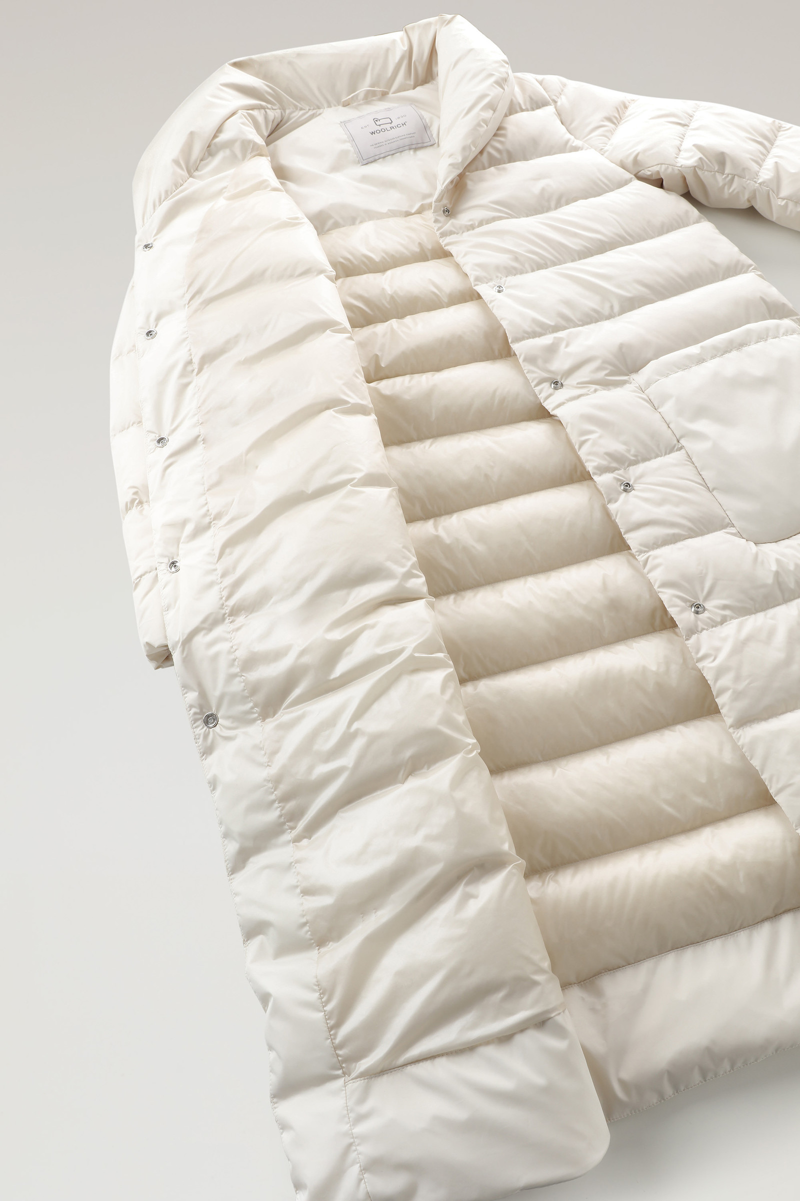 Cappotto imbottito Ellis in microfibra bianco photo 8 | Woolrich