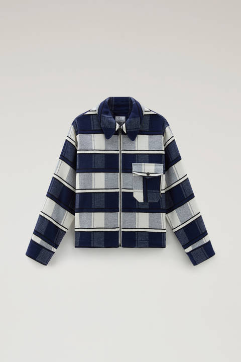 Gentry Overshirt in Manteco Recycled Cotton Blend Blue photo 2 | Woolrich
