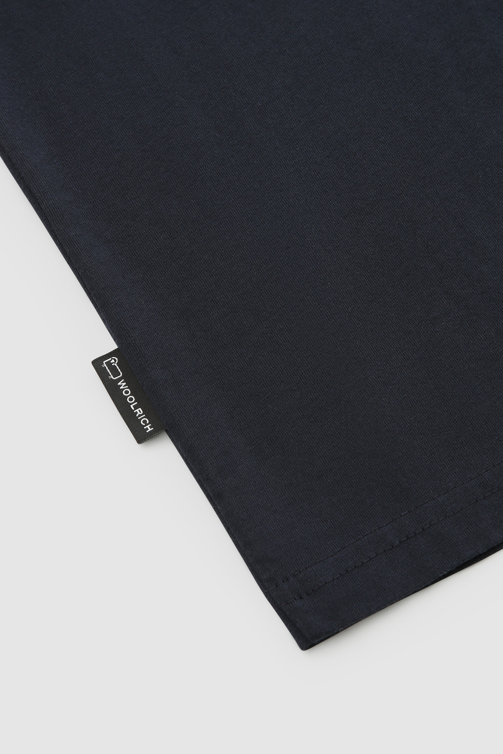 Organic Cotton T-Shirt with Back Print Blue photo 7 | Woolrich