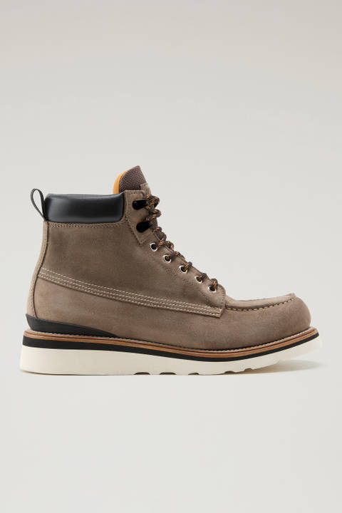 Moc Toe Boots in Suede Brown | Woolrich