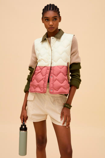 Quilted Microfiber Heritage Vest Multicolor | Woolrich