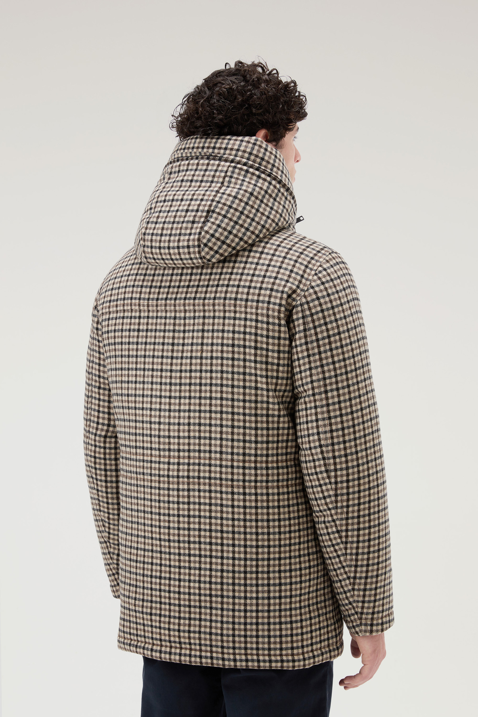 Arctic Parka Evolution en laine italienne recyclée beige photo 3 | Woolrich