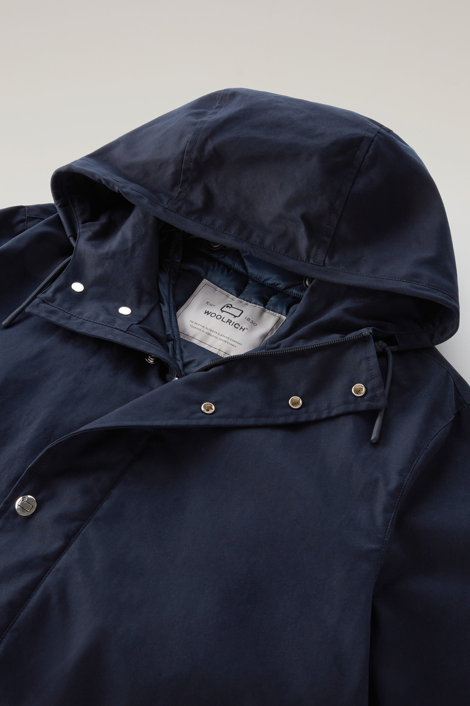 Veste Mountain 3 en 1 en coton Soft Byrd avec gilet matelassé amovible bleu photo 6 | Woolrich
