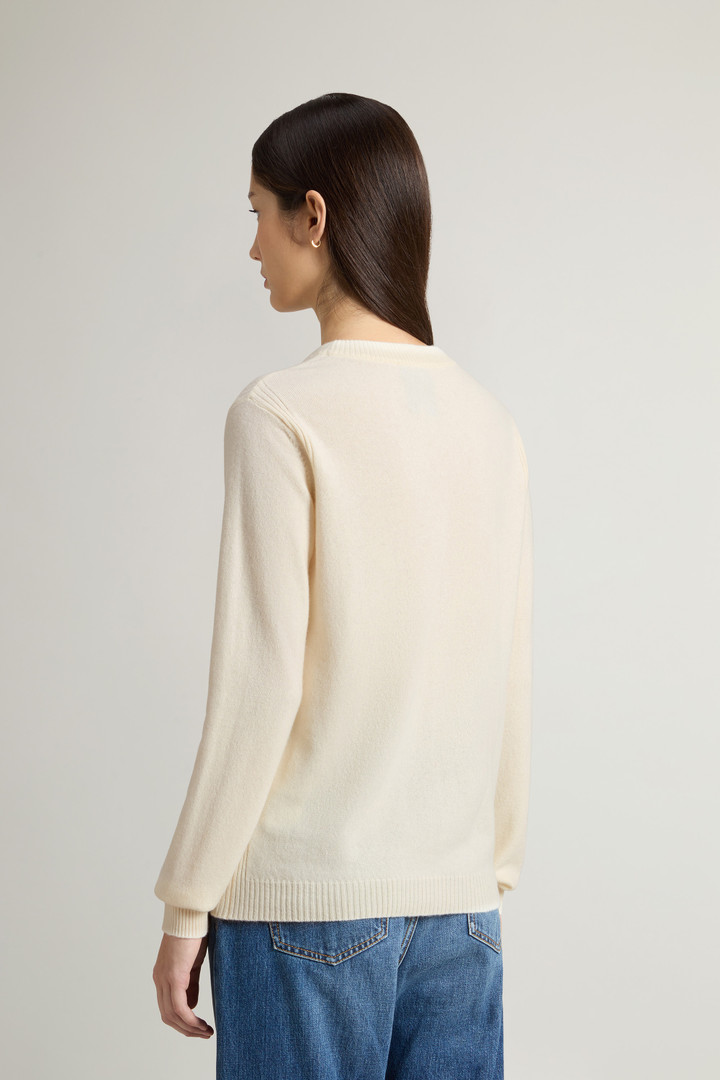 Jersey de cachemira pura con cuello barco Blanco photo 3 | Woolrich