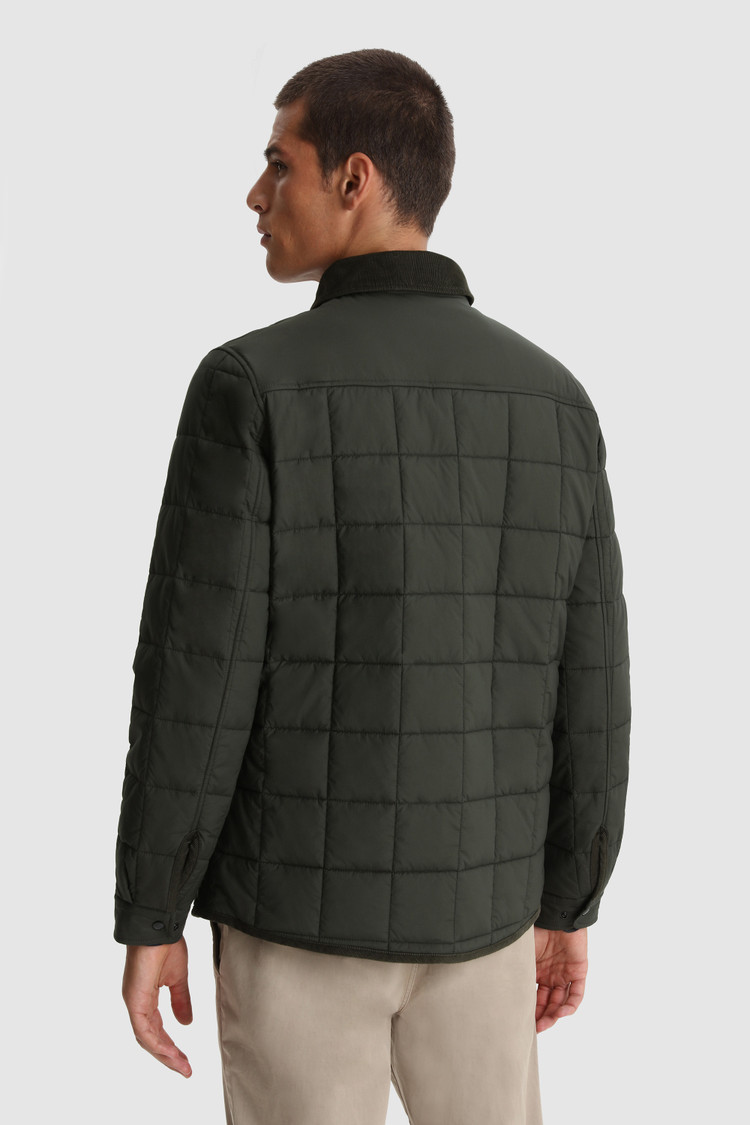 Wattiertes Overshirt Hunt aus Stretch-Stoff