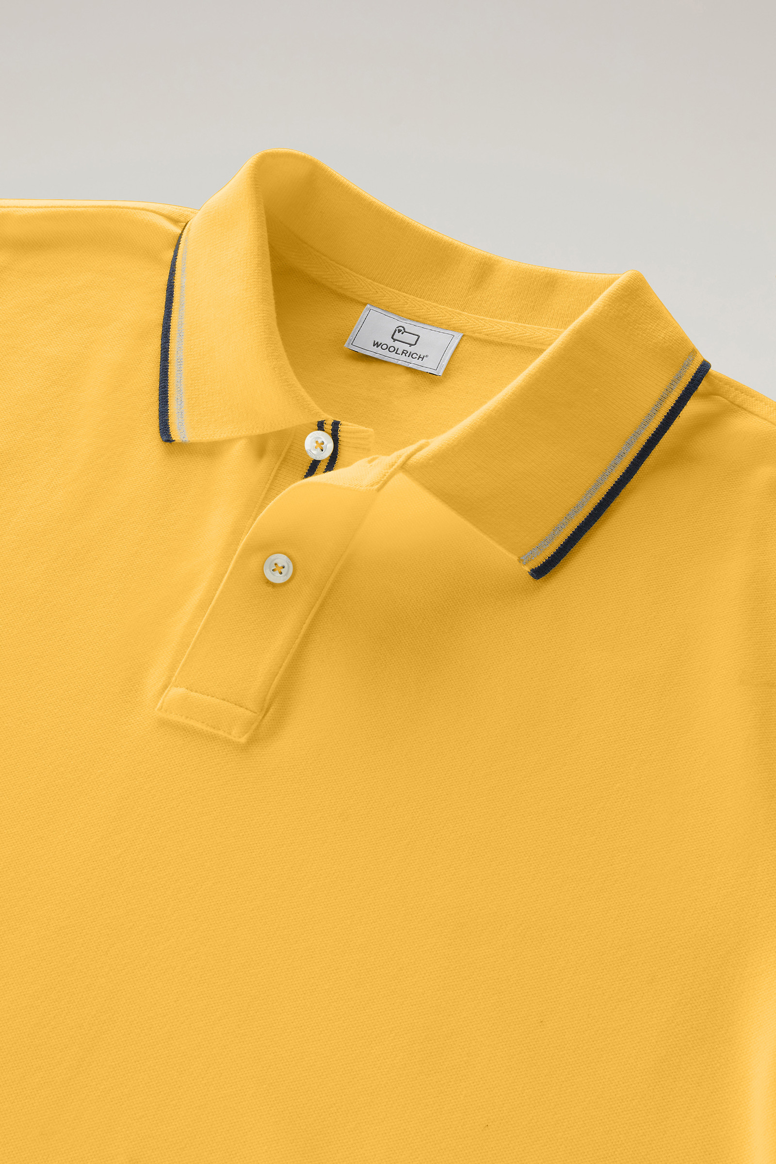 Polo Monterey de piqué de algodón elástico amarillo photo 5 | Woolrich