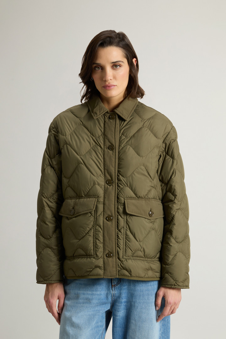 Jacke Heritage aus Mikrofaser Grün photo 1 | Woolrich