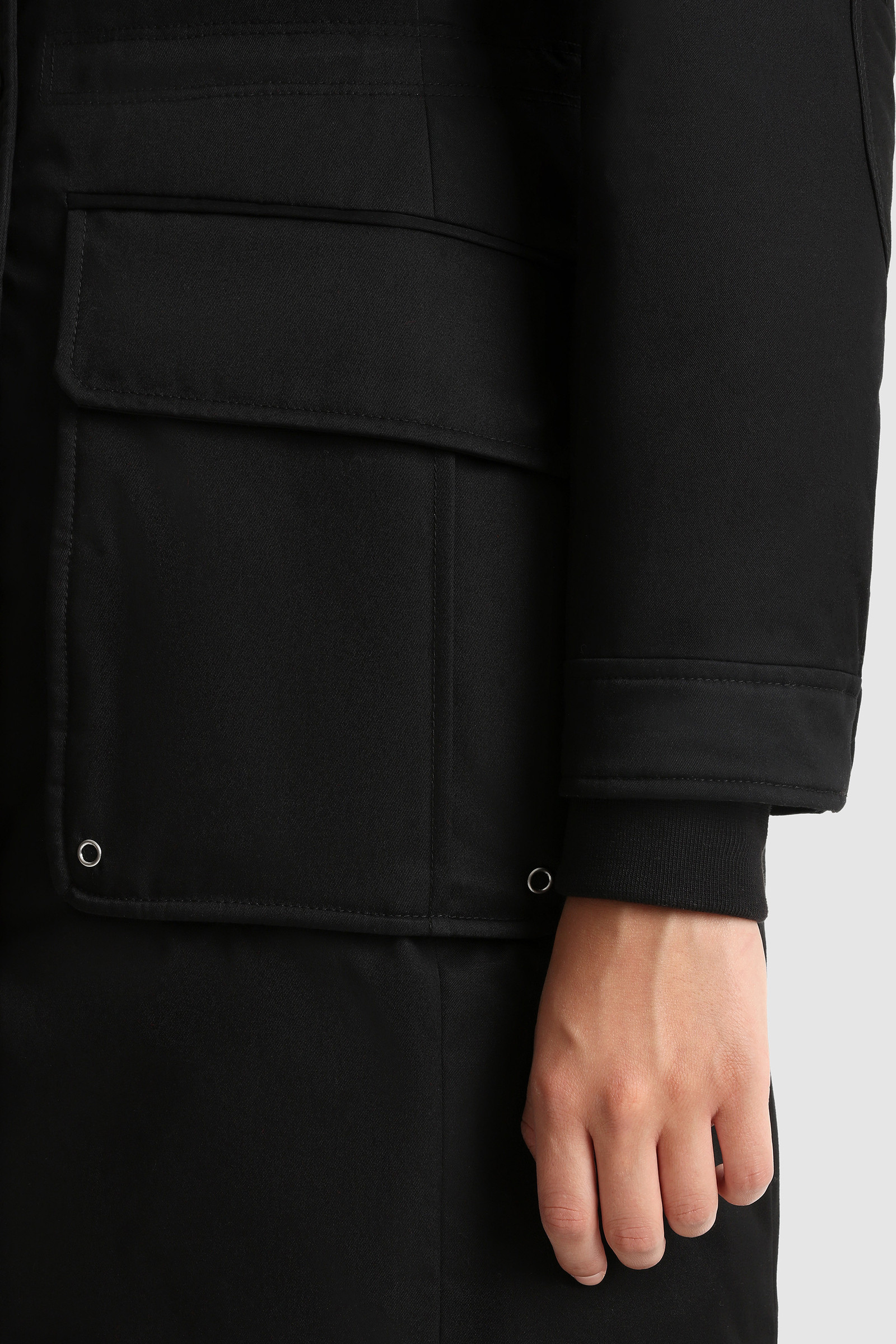 Yetna Long Parka with Removable Fur Black photo 6 | Woolrich