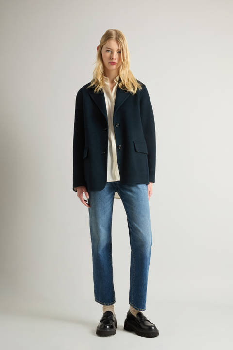 Blazer en pure laine vierge Bleu | Woolrich